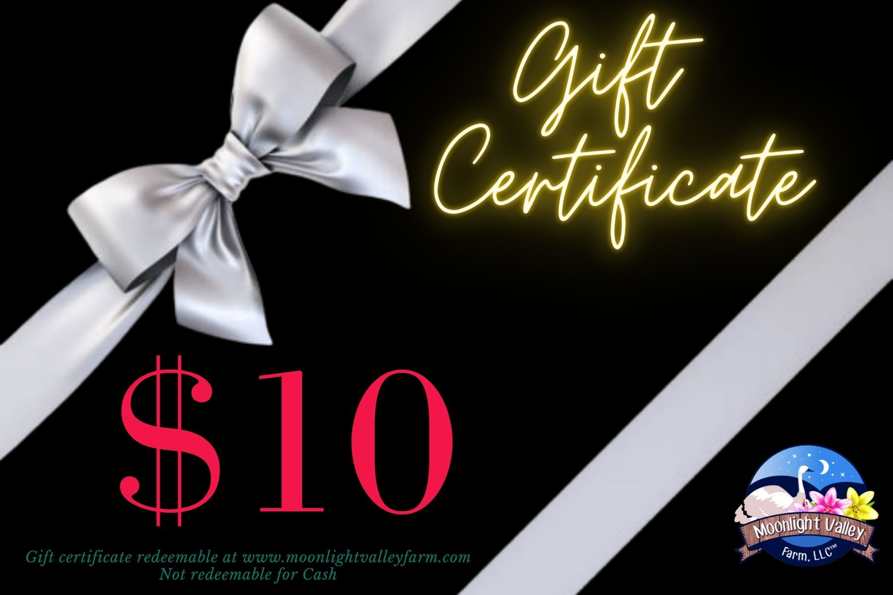 $10 Gift Certificate - Click Image to Close