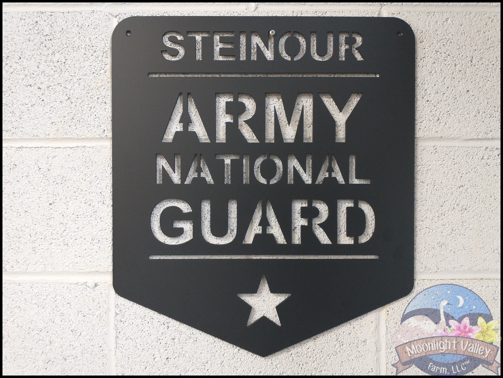 Army National Guard Sign (Custom Text)