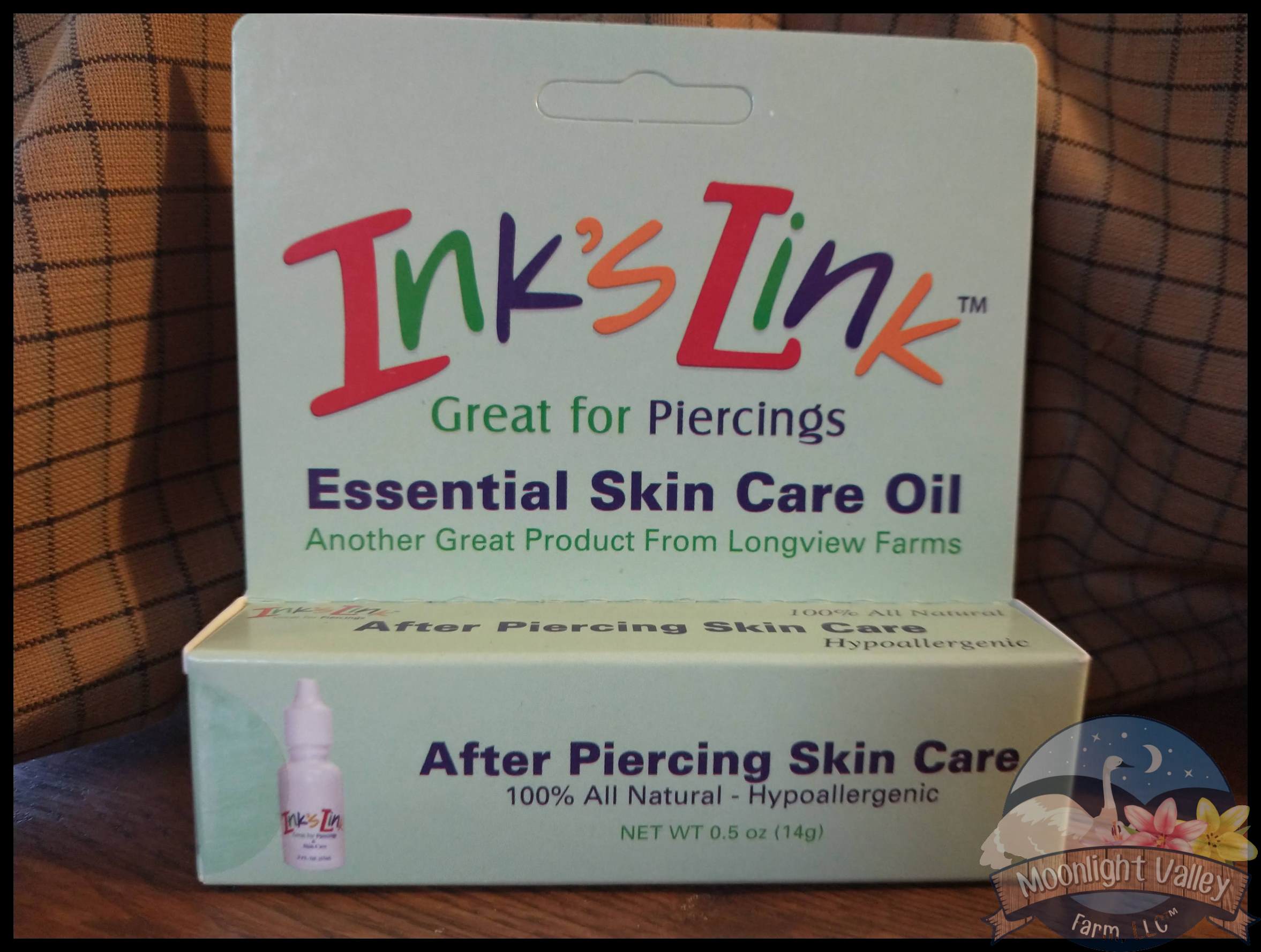 Body Piercing Skin Care Oil - Ink's Link™ - .5 oz