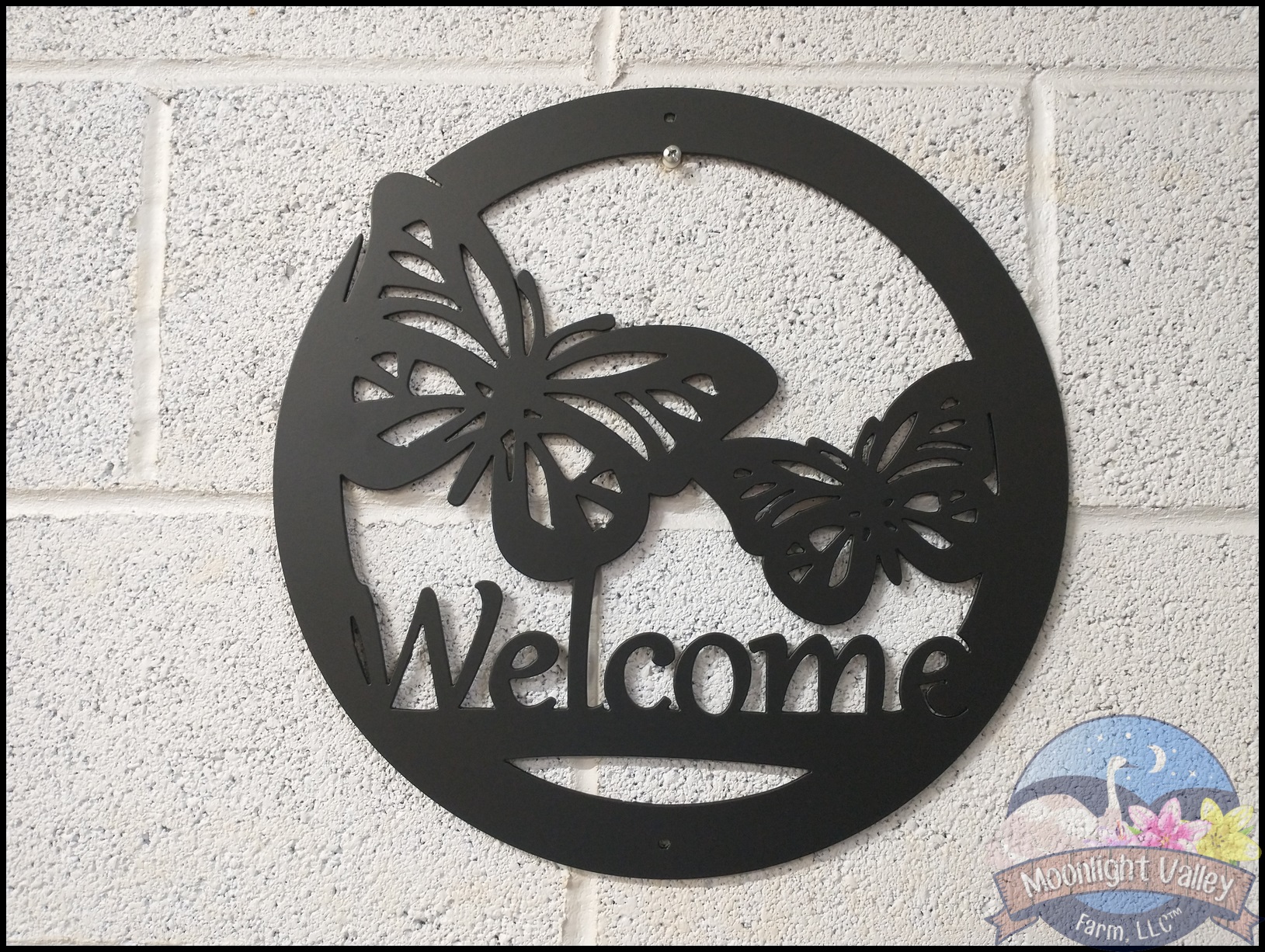 Butterfly Welcome Sign