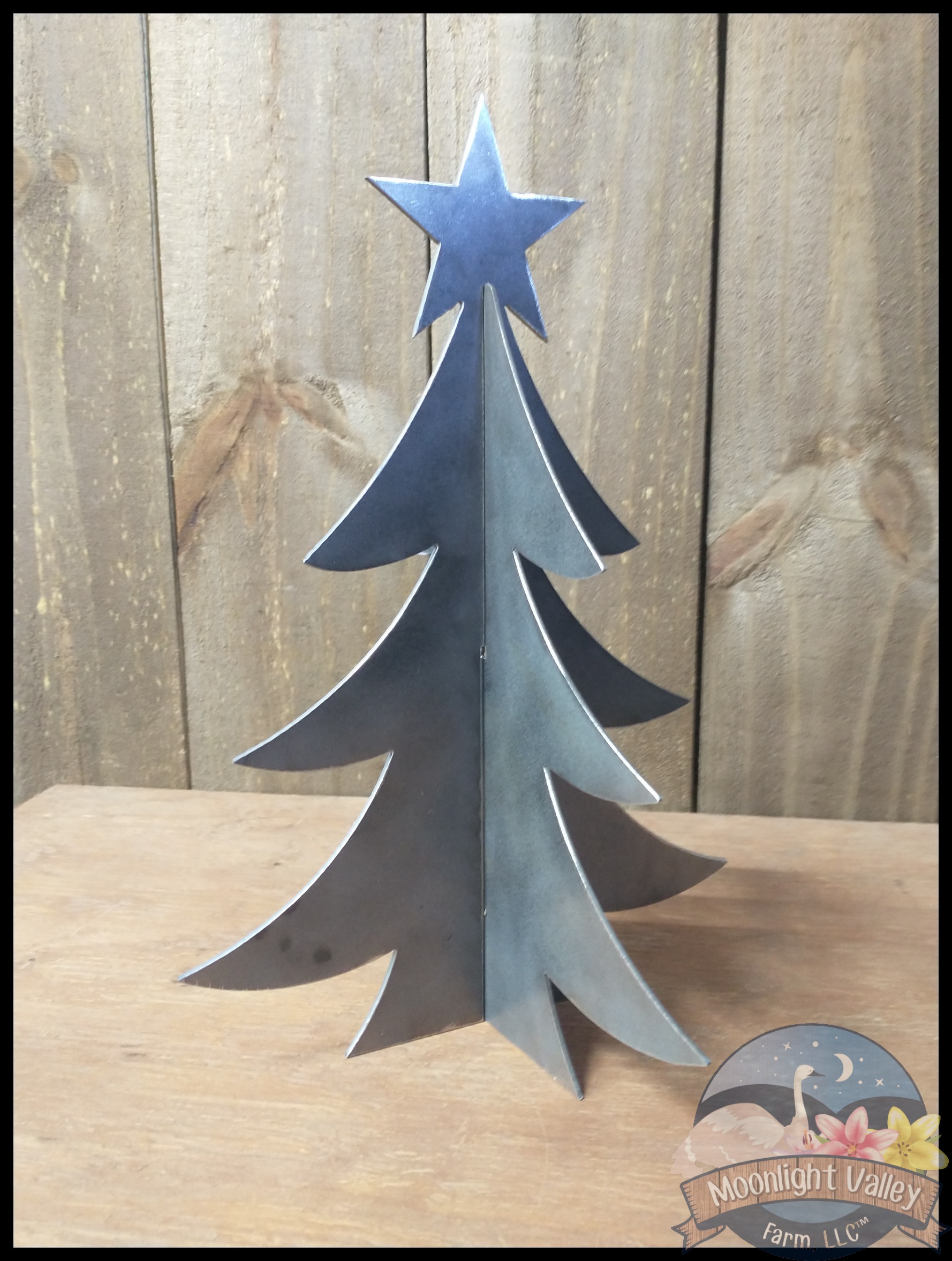 Christmas Tree with Star (2pc) - Click Image to Close