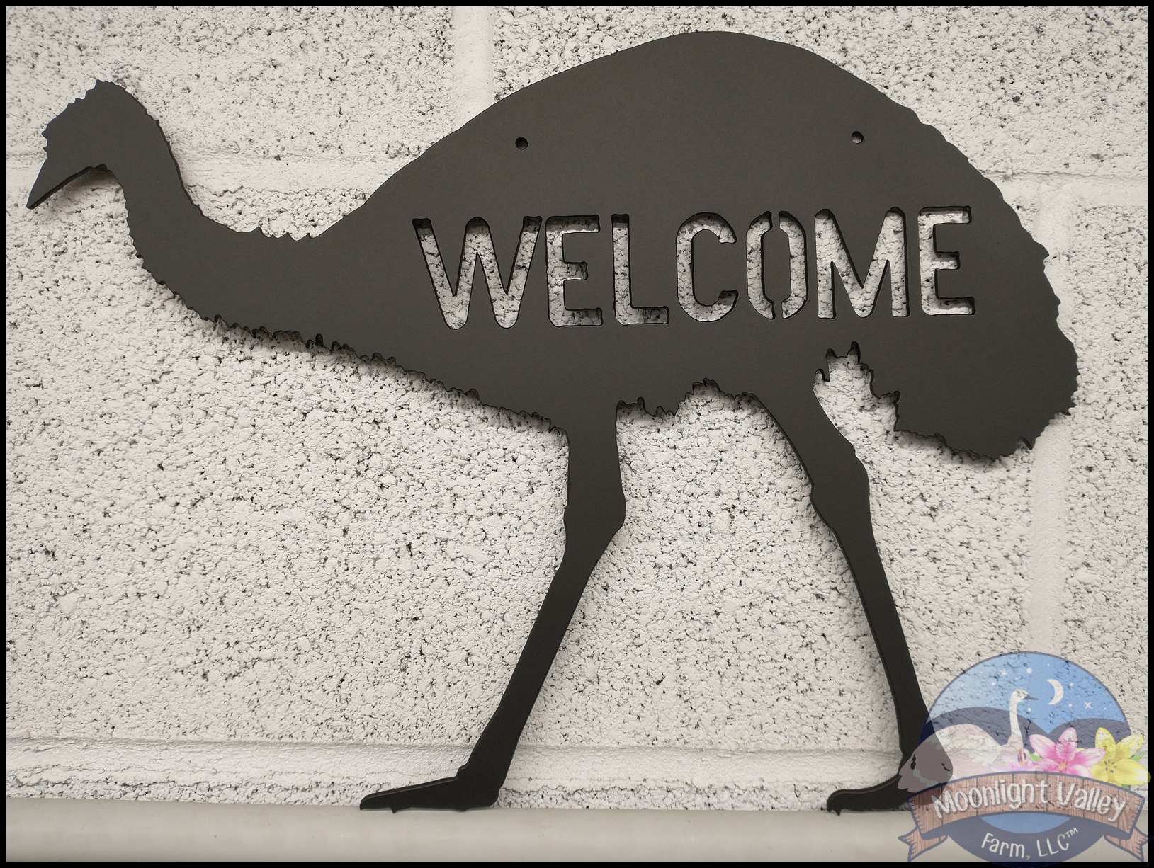 Emu Welcome Sign