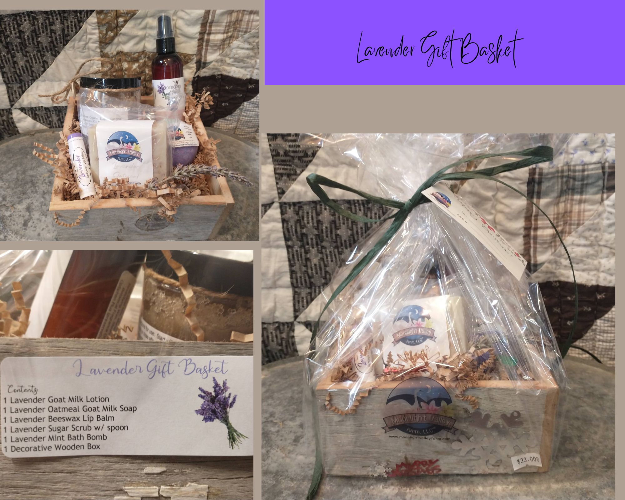 Lavender Gift Basket Set - Click Image to Close