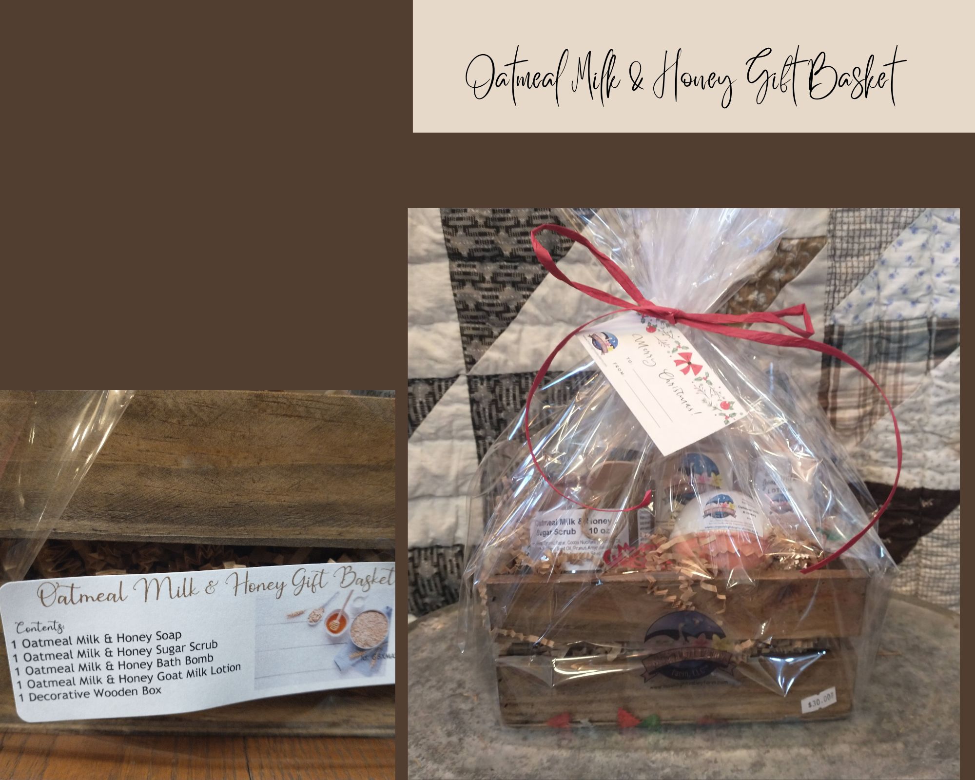 Oatmeal Milk & Honey Gift Basket Set - Click Image to Close