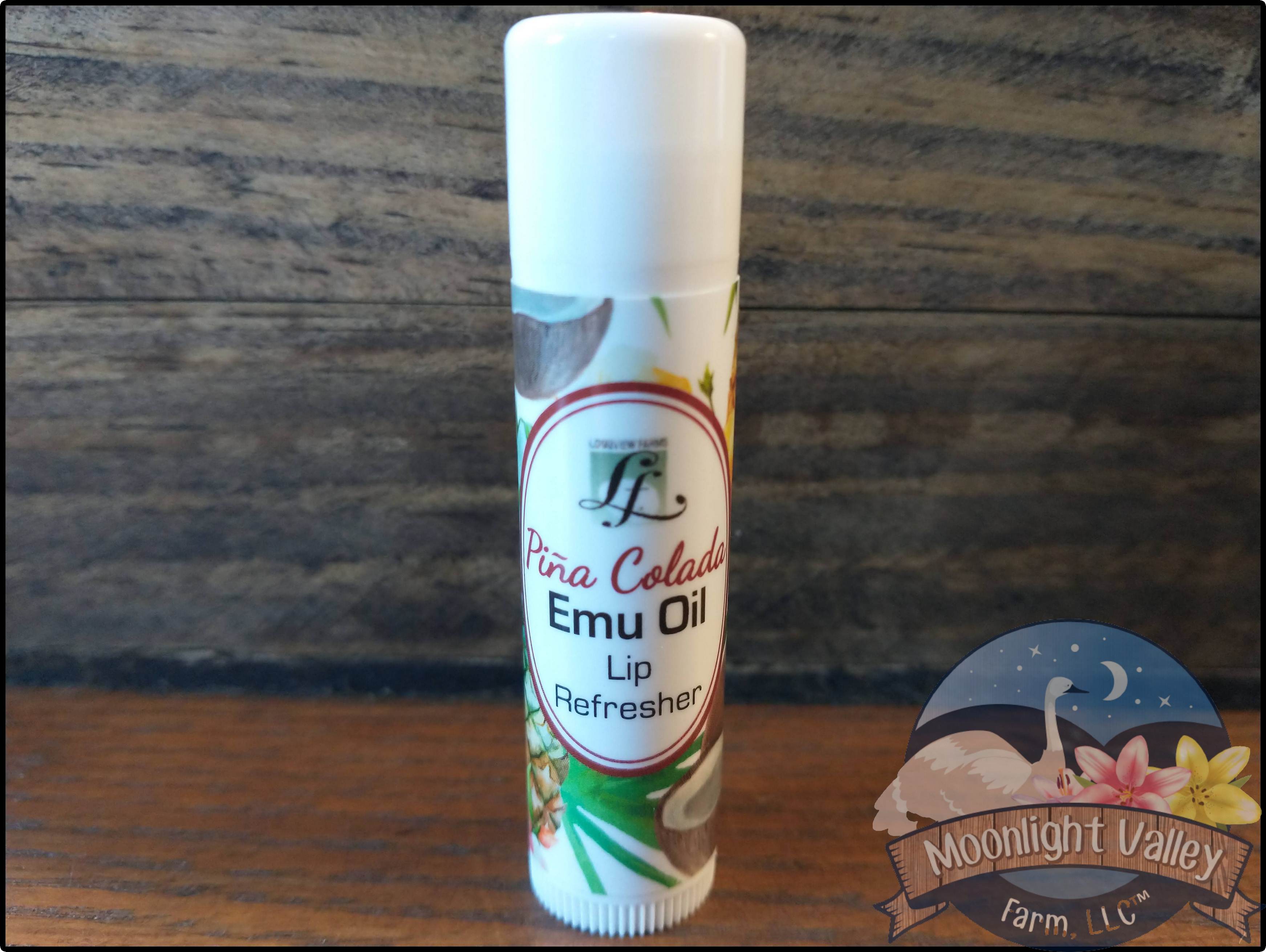 Pina Colada All Natural Emu Lip Refresher Balm - .15 oz - Click Image to Close