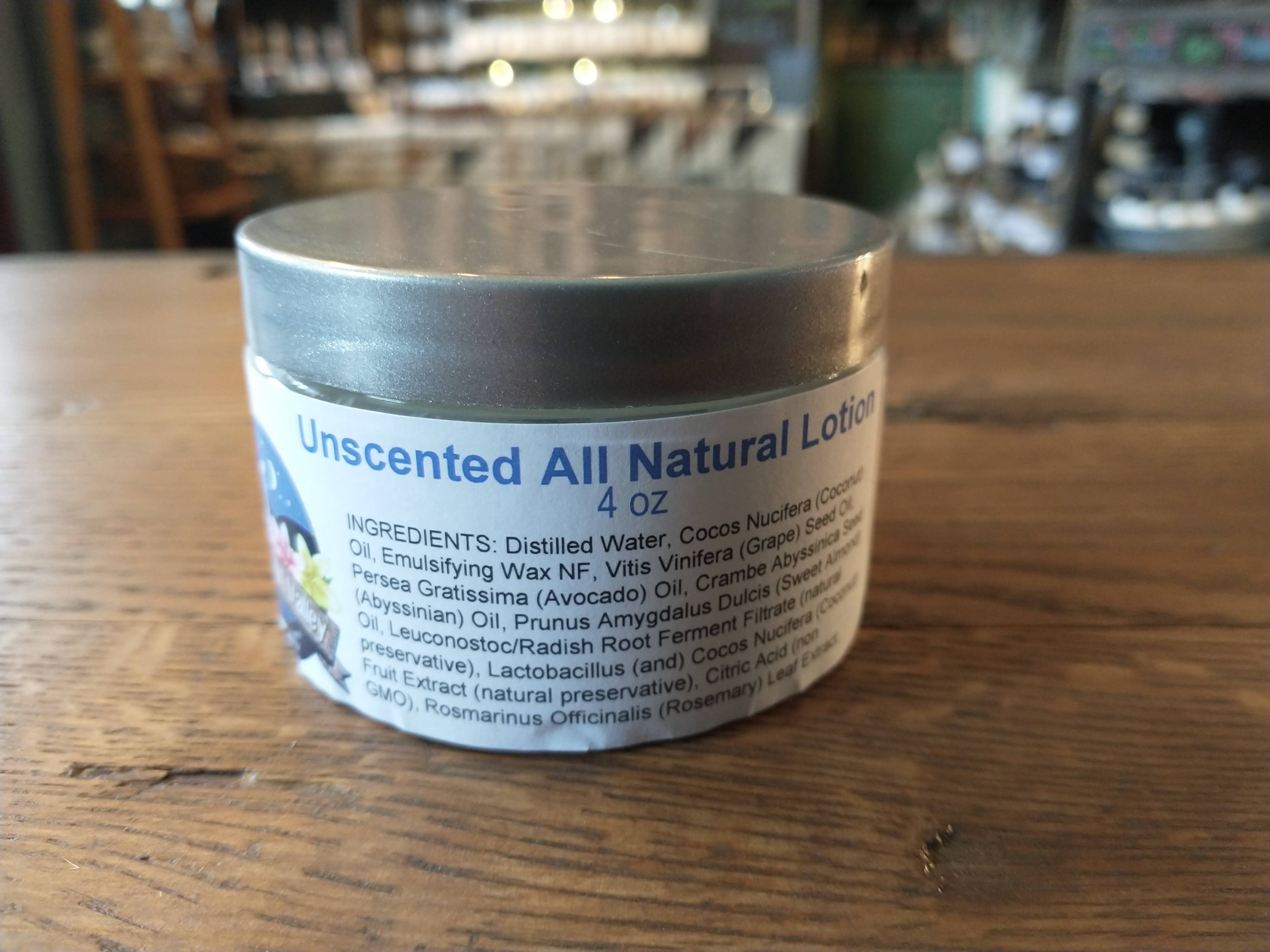 Unscented All Natural Lotion - Click Image to Close