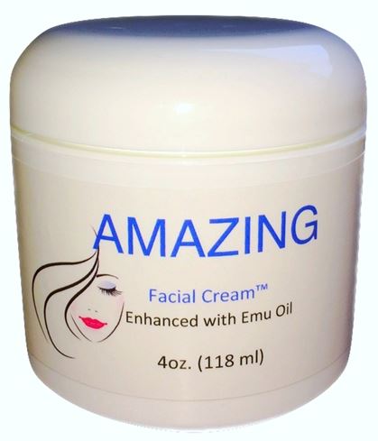 Amazing™ Emu Oil Face Cream - 4 oz - Click Image to Close