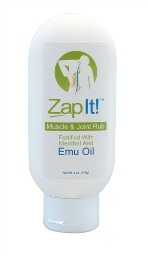 Zap It!™ - Muscle & Joint Rub Tottle Bottle - 4 oz - Click Image to Close