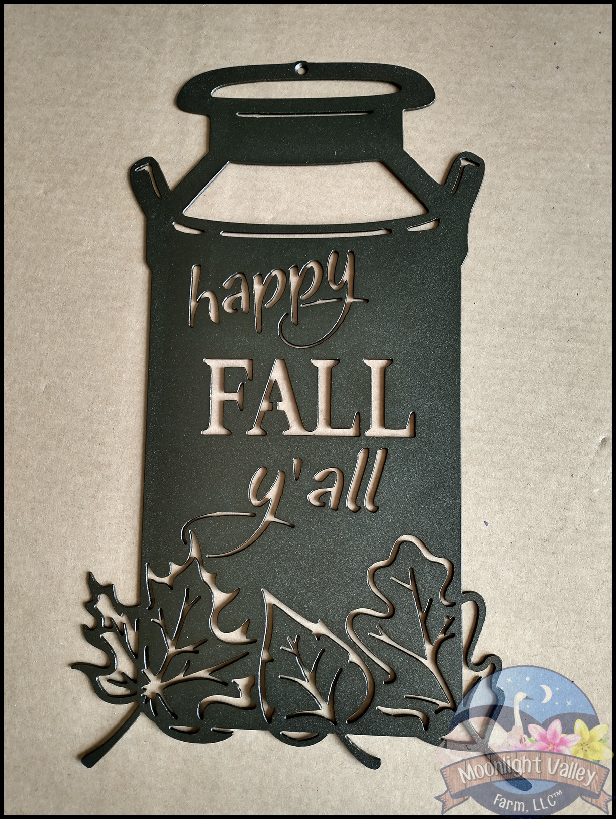 (image for) Happy Fall Y'all Milk Can