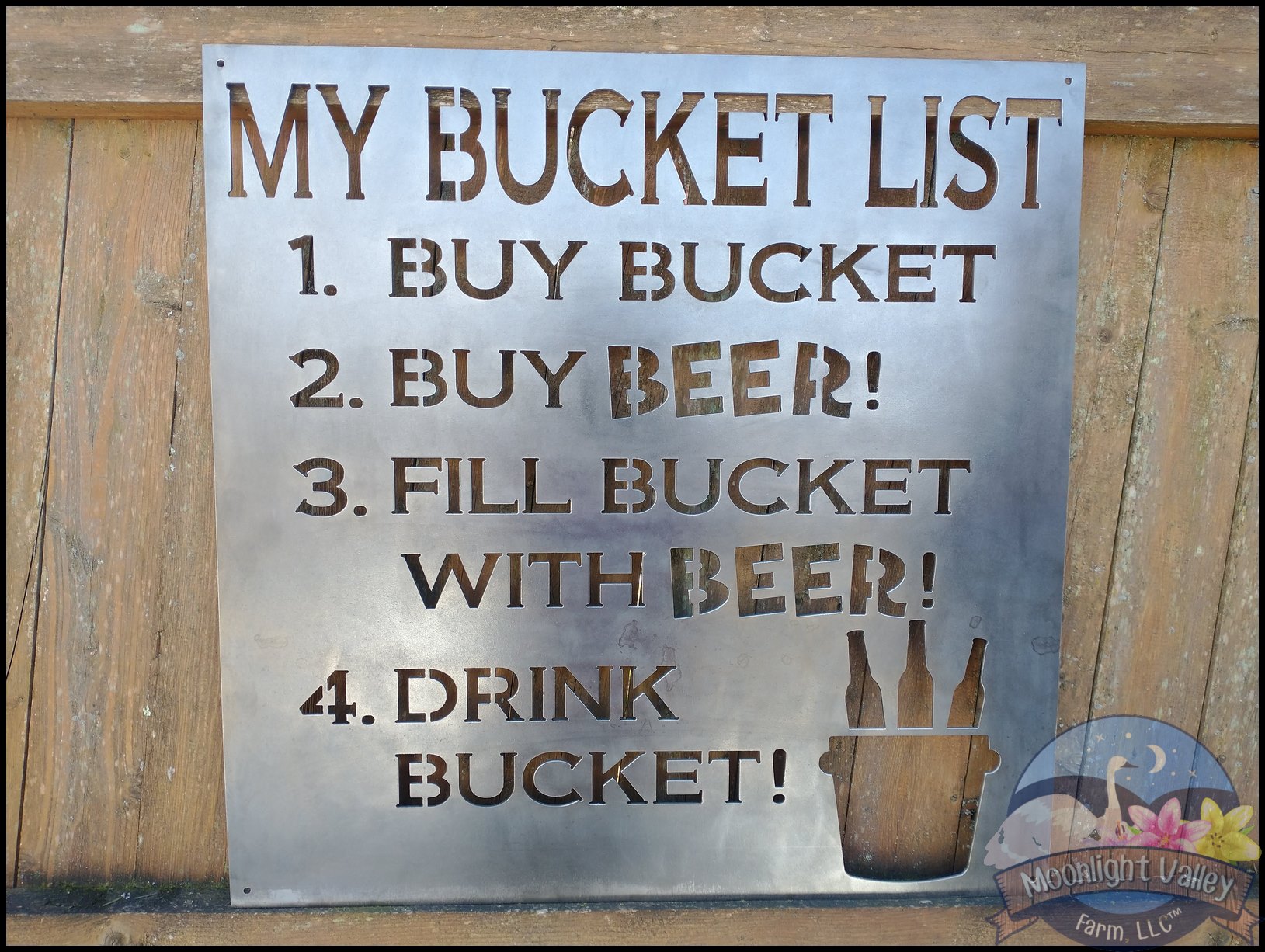 My Bucket List - Beer Sign